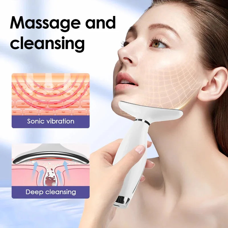 LumiLift – Appareil de Massage Facial & Cou LED 7 couleurs