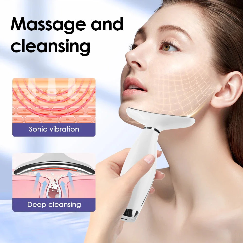 LumiLift – Appareil de Massage Facial & Cou LED 7 couleurs